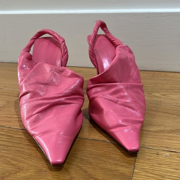 Bottega Veneta D’Orsay Pink Slingback Heels - Picture 7 of 8